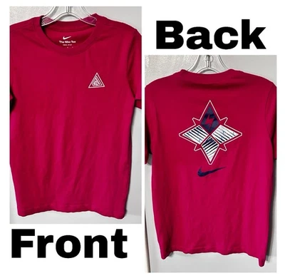 Camiseta Nike Dri-Fit JUVENTUD Niñas Talla Grande Rosa Caliente Gráfico Atlético En la Espalda Foto 1 de 4