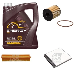 FEBI BILSTEIN Inspektionspaket 5L MANNOL Energy 5W-30 für Citroën Berlingo MF - Bild 1 von 5