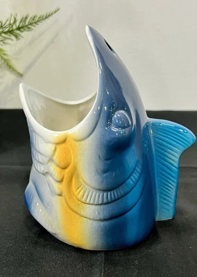 Esponja exfoliante vintage salmón tiburón soporte para lápiz boca grande pesca DW148 Foto 1 de 4