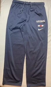 Nike Dri-Fit Fleece Lined SweatPants Mens XL Blue Connecticut UCONN Huskies NWOT - Picture 1 of 7