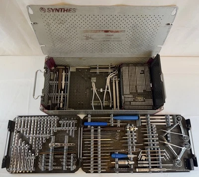 Fragmento pequeño de bloqueo LCP Swiss + sistema canulado con estuche ortopedia trauma Foto 1 de 4