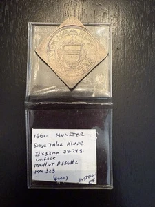 1660 Munster Silver Siege Taler Square Coin - Picture 1 of 2