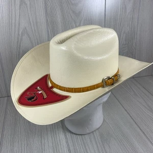 Sombrero de Vaquero Diego’s 100X Natural Paja Dura Talla 54 6 3/4 Hecho en México - Imagen 1 de 12