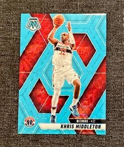 2024-25 Panini Mosaic- Khris Middleton - Blue Fluorescent /75- Wizards - Picture 1 of 3