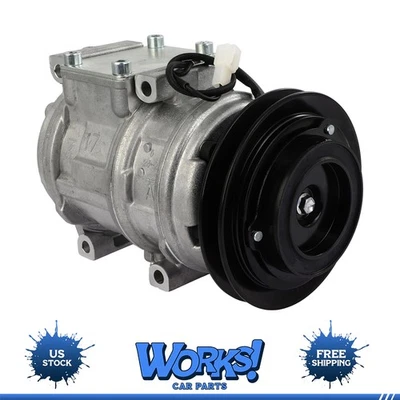 AC Compressor w/Clutch For Toyota Land Cruiser 4.5L 93-97 Lexus LX450 4.5L 96-97 Foto 1 de 4