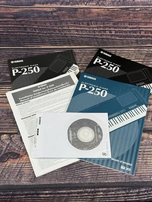 Yamaha P-250 Electronic Digital Piano Keyboard Original  Manual, software data l - Image 1 of 4