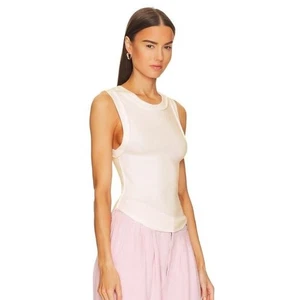 Free People Women's Sleeveless "Kate" Tank Top in Ivory - Picture 1 of 2