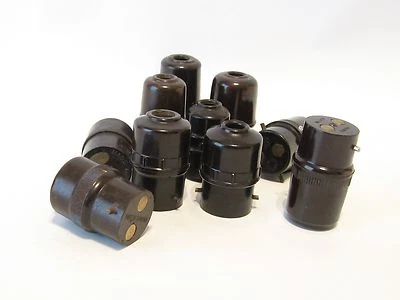 B22 Socket Extension Plug 5Amp 240V (1 off) Vintage Bakelite Fully Restored - Image 1 of 4