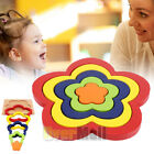 6pcs Kids Colorful Rainbow Wooden Building Blocks Developmental Educational Toys