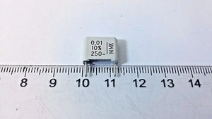 1 Pcs Capacitor MMK Metallized Polyester 0.01 uF 10% 250 V Film Capacitor New - Picture 1 of 3