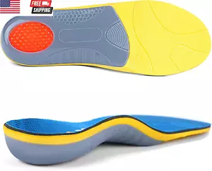 Plantar Fasciitis Insoles Arch Support Inserts Orthotics for Flat Feet Arch Pain - Picture 1 of 7