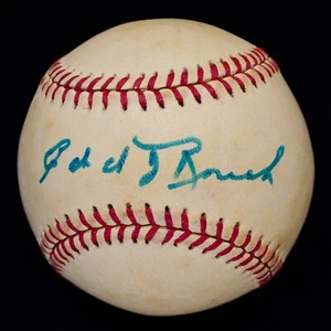 Circa 1980 Edd Roush Single Signed Autographed ONL (Feeney) Baseball JSA #E98178 - Picture 1 of 7