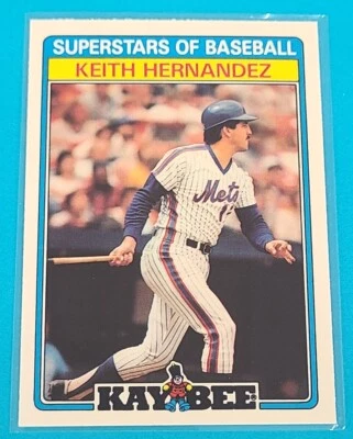 1987  Topps Kay-Bee Superstars of Baseball #17 Keith Hernandez Baseball Card T5 - Image 1 of 2