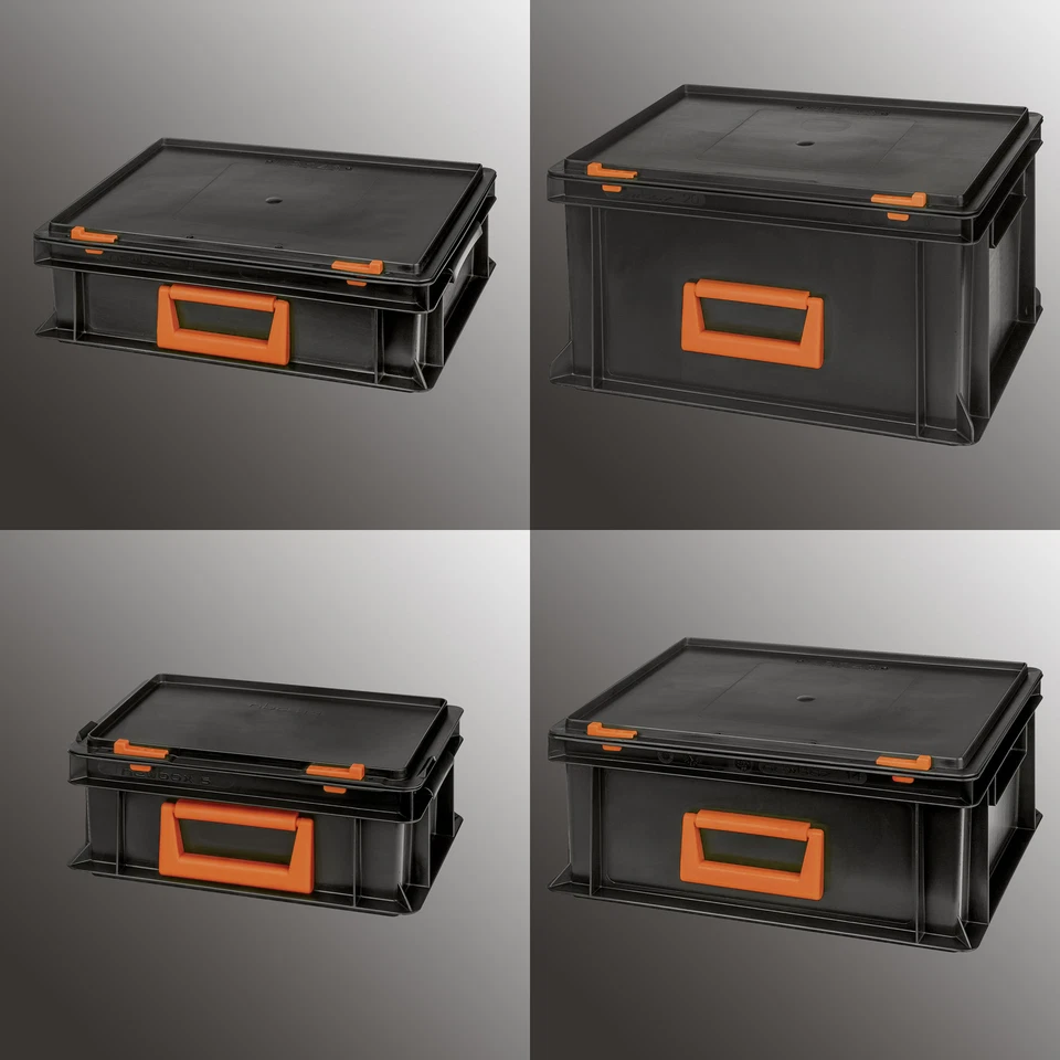 Stapelkiste Systemkoffer Transportkiste Lagerkiste stabil mit Deckel Kiste - Bild 1 von 1