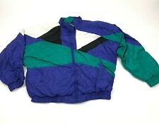 VINTAGE Pro Celebrity Track Jacket Size Large Men Sateen Colorblock Fresh Prince