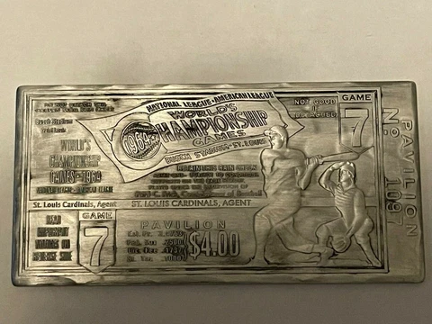 2011 THAT'S MY TICKET  Bob Gibson 17 Strikeouts World Series Metal Replica Cover