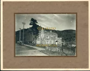 IDAHO SPRINGS COLORADO CASTLE RESIDENCE GOVERNOR BRYAN cabinet photograph 1915 - Picture 1 of 3