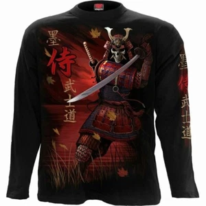 Spiral Direct Samurai Japanese Skeleton Warrior Long Sleeve T-Shirt E033M301 - Bild 1 von 4