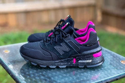 New Balance 997 Negro Cordura Eléctrico Rosa Talla 10 Correr Atlético Estilo de Vida Foto 1 de 4