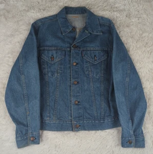 Vintage Levis Denim Jacket Trucker 80s Light Blue wash Size L/XL - Picture 1 of 17
