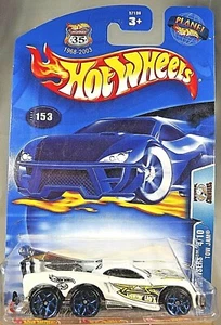 2003 Hot Wheels #153 Work Crewsers 4/10 TOW JAM White w/Blue 5Y Spoke Wheels - Picture 1 of 5