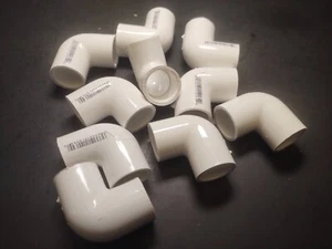 Dura 406-007 10er Pack 3/4" Slip x Slip 90 Grad Ellenbogen SCH 40 - Bild 1 von 6