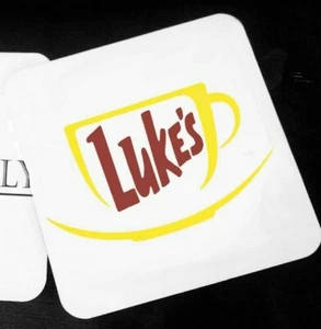 Luke's Diner Gilmore Mädchen Sterne hohle Luke Dänen inspiriert handgepresste Untersetzer - Bild 1 von 1