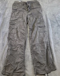 American Eagle Cargo Pants Women's Size 4 Gray Casual Stretch Straight Leg - Picture 1 of 9
