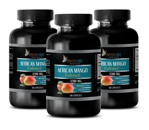 fat burner pills - AFRICAN MANGO Extract 1200mg - Blood Sugar Support -3 Bottles - Picture 1 of 12