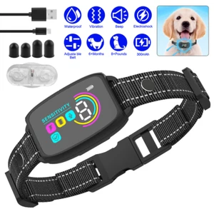 Smart Anti-Bark Shock Collar Rechargeable Dog Stop Barking Collar Waterproof - Picture 1 of 14