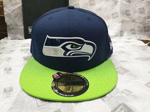 New Era NFL Seattle Seahawks 2 Tone NFL15 Draft 59Fifty Fitted Cap Hat NewEra - Picture 1 of 5