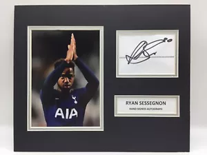 RARE Ryan Sessegnon Tottenham Signed Photo Display + COA AUTOGRAPH - Picture 1 of 3