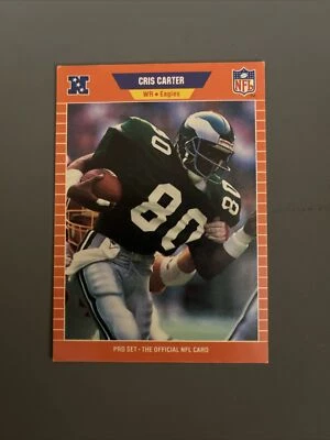 NFL Pro Set Cris Carter #314 1989 radiocontrol novato Philadelphia Eagles Ohio State casi nuevo-como nuevo Foto 1 de 2