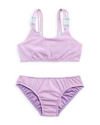 Peixoto Girls' Mimi Two Piece Swimsuit Bikini Set Lavender Size 10 - Image 1 of 4