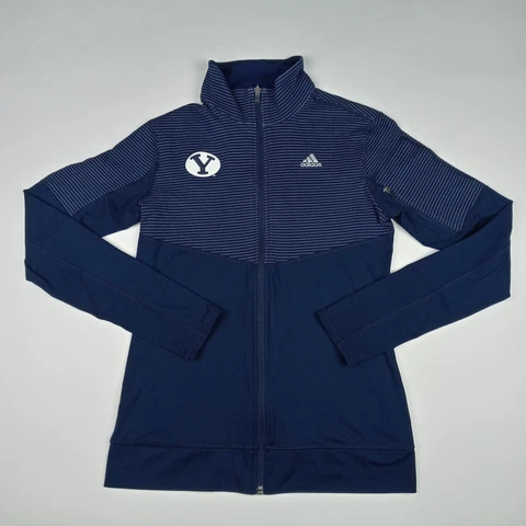 ADIDAS BYU Cougars Lightweight Zip Up Sweatshirt NCAA Women's Size 8-10 Small Cover