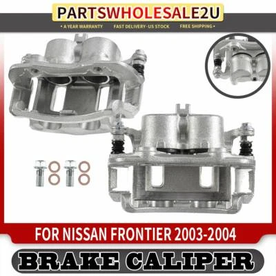 2x Pinza de freno delantera derecha y derecha con soporte para Nissan Xterra 00-04 Frontier 03-04 Foto 1 de 4