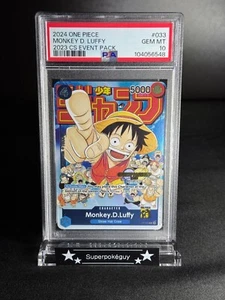 PSA 10 Gem Mint One Piece TCG Monkey D. Luffy Championship 2023 CS Event Pack - Picture 1 of 2