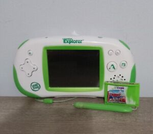 LeapFrog Leapster Explorer Learning System Green/White Bundle W/ Game & Stylus!.