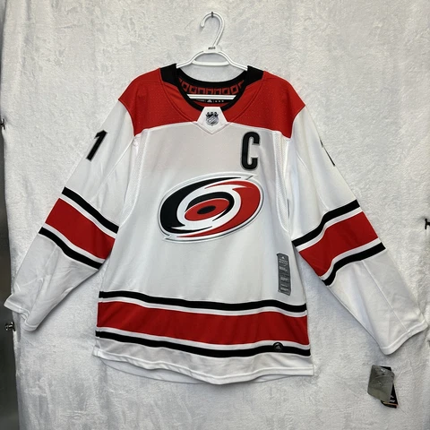 Jordan Staal Carolina Hurricanes Adidas Authentic Away Hockey Jersey Sz 52 NWT Cover