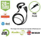 G-SHAPE EARPIECE WITH MIC & PTT FITS HYTERA TWO WAY RADIO P605 X1P (RS-G-PD6)