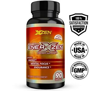 Energy Pills Enerxzen Supplement, Mental Focus, Endurance Non-Crash 90 Caps