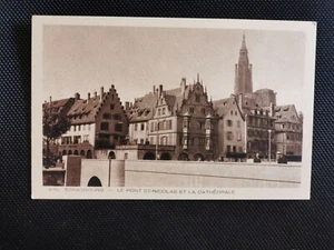CPA 67 STRASBOURG - Le Pont St-Nicolas et la Cathédrale - Imagen 1 de 2