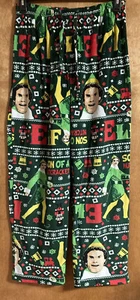 Mens Elf Lounging Pajama Pants Multicolor Christmas Holiday Nutcracker Size L - Picture 1 of 7