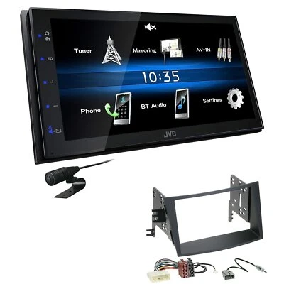 JVC 2 DIN Digital Autoradio Bluetooth USB für Subaru Legacy V 2009-2014 schwarz - Bild 1 von 4