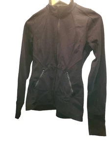 Lululemon Full Zip Running Jacket. Black Size 6 - Picture 1 of 7