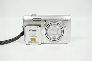 Nikon COOLPIX S3700 20.1 MP Compact Digital Camera Silver From JAPAN KMH-56 - Picture 1 of 21