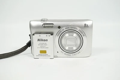 Nikon COOLPIX S3700 20.1 MP Compact Digital Camera Silver From JAPAN KMH-56 - Image 1 of 4