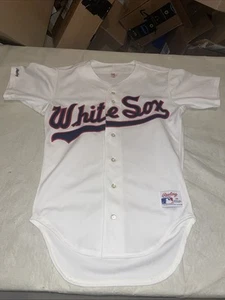 Authentic Rawlings Chicago White Sox Jersey Mens 40 White Clean Sewn USA Vintage - Picture 1 of 7