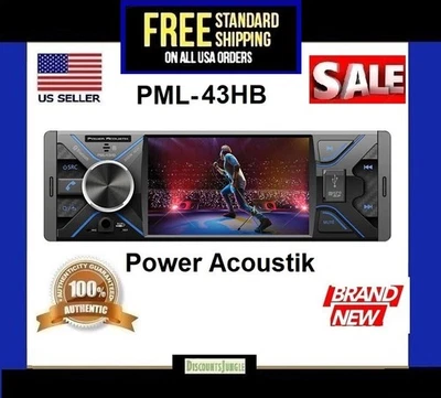 Receptor multimedia digital 1080P Power Acoustik PML-43HB Bluetooth con LCD de 4,3" Foto 1 de 4