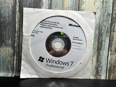 Windows 7 Professional 64-Bit Software SP 1 *No Product Key* Disc Only SEALED - Image 1 of 2